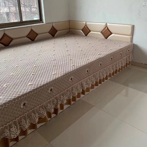 农村土罩大炕垫卧室家用炕套炕榻榻定防滑一面裙边四w季炕单盖米l