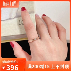 正品老凤祥纯18k金戒指男女love彩金au750情侣对戒2022新款潮轻奢