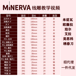 米诺瓦线雕蛋白线教学视频大v提升压印鱼骨鼻梁背鼻柱螺旋平滑pcl