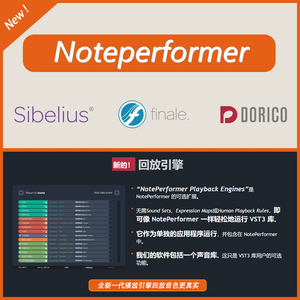 Noteperformer440西贝柳斯音色库Finale软件Dorico音源Sibelius