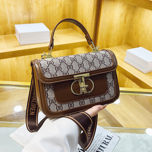 酷奇小包包女包新款潮百搭时尚单肩手提包高级感复古宽肩带斜挎包