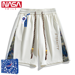 NASA SMILE短裤女今年流行夏季新款美式卫裤设计感小众潮牌运动裤