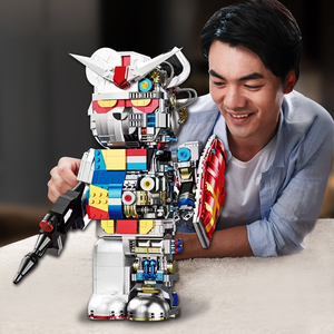 高达积木熊模型兼容成人高难度乐高男生暴力熊积木3d立体拼图10岁