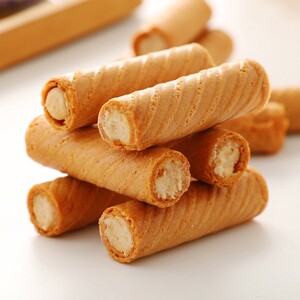 盛香珍芋泥蛋卷网红浓厚芋头夹心牛奶酥脆卷饼干零食小吃休闲食品