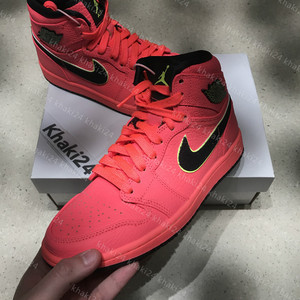 jordan 1 aj1 西瓜红 热点红 红外线 乔1大红色 aq9131-6