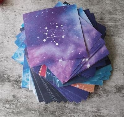 星空纸梦幻折纸5cmx5cm正方形彩纸卡纸彩色厚q手工儿童幼儿园学.