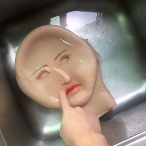 面皮男性用品套头演出明星男女变装硅胶穿戴软胶头套面具皮面换装