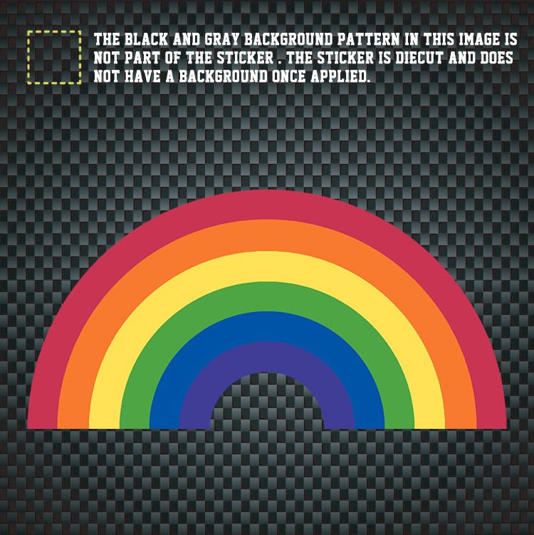 贴纸拱ct0142贴纸同性恋a彩虹同志形车