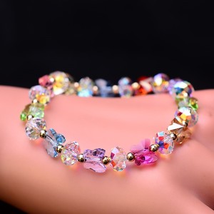 七彩手链女奥地利水晶