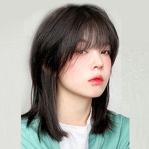 狼尾狼尾假发男女短发网红鲻鱼头短直发个性帅气狼尾假发套自然仿