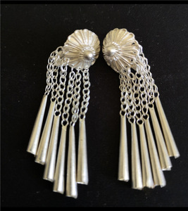 凉山彝族银色纯手工耳环耳坠民族风耳饰轻奢复古小众设计感饰品女