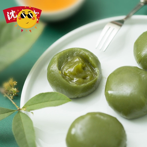 抹茶团麻薯上海特产传统糕点点心糯米糍糕团清明果