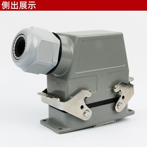 i重载连接器12芯侧出z顶出hwk-006/6fm矩形工业航空插头插座电20