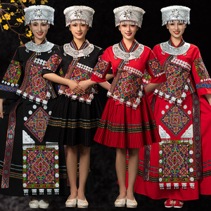 56个少数民族苗族服装成人女舞台演出服饰旅拍表演服湘西贵州苗寨