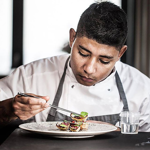 厨师中西餐冷菜摆盘装饰不锈钢镊子分子料理装盘工具w夹米其林餐