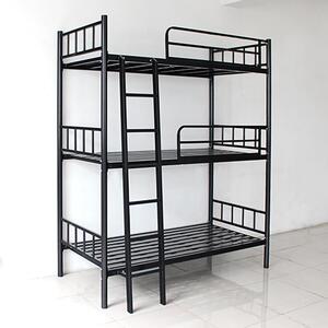 三层铁床上下铺床架子床双人床成人学生高低床铁架床钢架多功能床