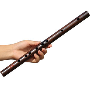 米囹无膜孔红木笛子紫檀木实木短笛儿童成人初学古风小乐器酸枝木