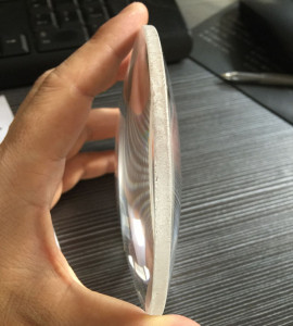 凸透镜镜片大号超大聚光小学生用成像实验放大镜凹凸镜玻璃定制