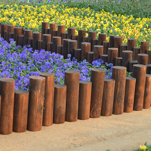 高档防腐木栅栏花园围栏菜园篱笆户外庭院装饰室内阳台小木桩室外
