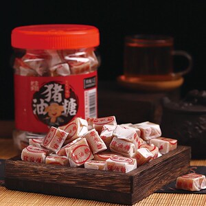 正宗猪油糖怀旧零食潮汕特产葱花糖软糖童年儿时8090后休闲零食罐