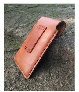 手邮头层黄牛皮手机套皮皮包机腰包锁扣防丢零钱证件手机保护真套