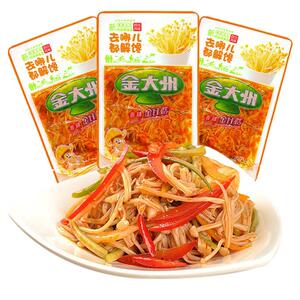 金大州香辣金针菇小包装42g袋装金大洲即食下饭菜麻辣零食小吃