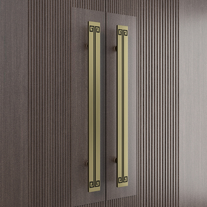 简约大拉手仿古玻璃门把手酒店包厢会议室门把手中式大门拉手对装