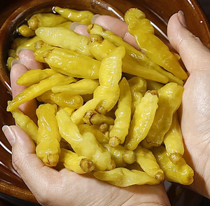 现摘新鲜野山椒 白米椒特辣小米辣剁椒泡椒白色辣椒蔬菜5斤装