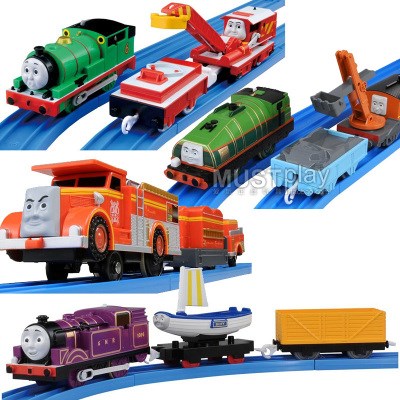 tomy洛奇吊车玩具瑞恩帆船消防车弗林加图尔电动火车礼物