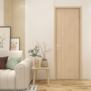 原木色日式室内房门北欧风现代简约木门卫生间实木复合免漆平开门