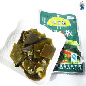 q绝代双骄海带俏扁担绝带双椒山椒海带片丝下饭菜开袋即食整箱零