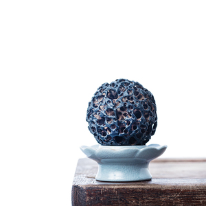 奇石头原石灵璧石天然香炉石球形太湖石龙m珠石玲珑球案头供石摆