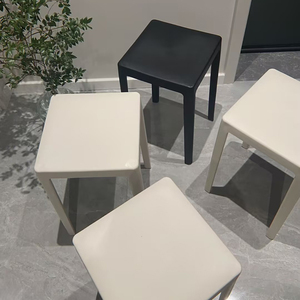 塑料凳子家用加厚可叠放板凳餐厅备用凳餐桌高脚凳简约方凳胶椅子