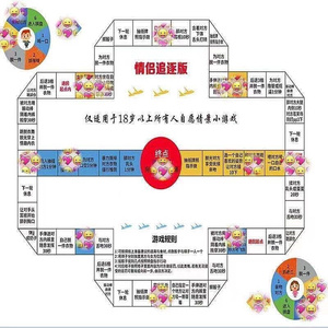 222j2情侣互动玩具双人游p戏污飞行棋调情情趣大人真心话大冒险a.