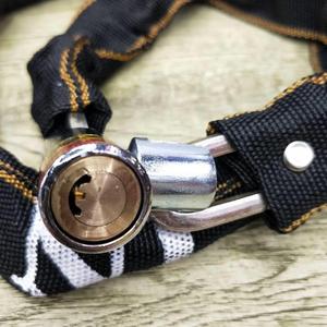 【产地布锁行】6*1布永盼铁链锁具 通用自车锁 链条链锁套