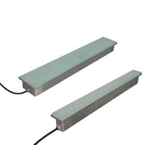 长条感应b地砖灯led条形地埋灯户外 定制弧线广场形条灯带防水