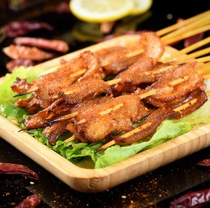 马上噜烤五花肉片腌制烧烤食材特色菜品半成品冷冻猪五花肉串10串