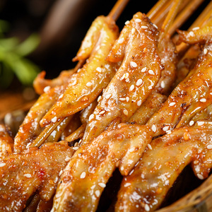 马上噜烧烤食材鸡翅尖新鲜冷冻鸡翅尖10串麻辣烤鸡翅半成品烧烤串
