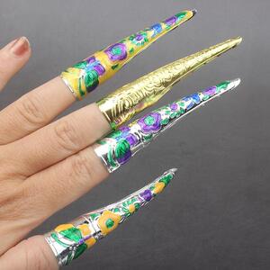 宫廷仿景泰蓝指甲套古装戏饰品延禧攻略如懿传同款配饰后妃护甲套