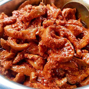 腌酸肉云南特产小吃临沧耿马傣族美食下饭菜腌猪头肉萝卜丝酸辣子