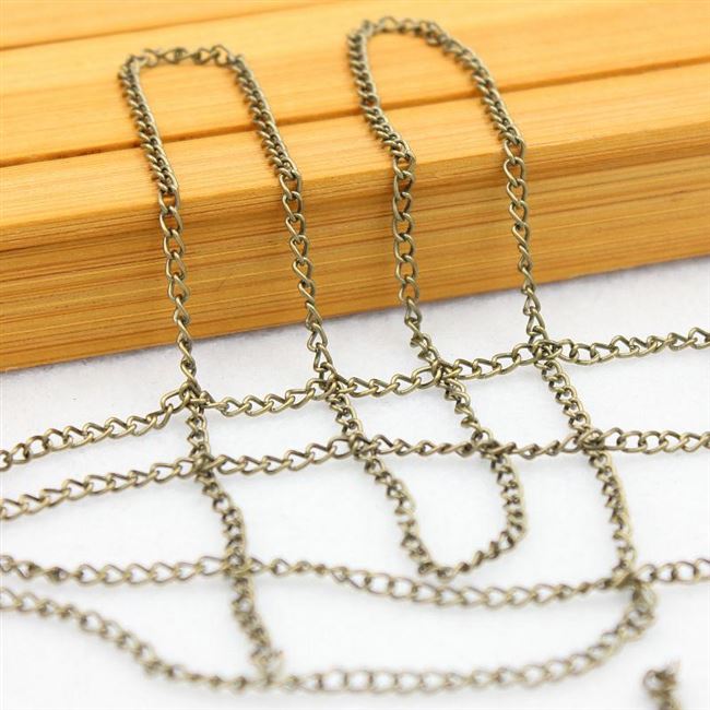 5mm10米diy手工饰品配件材料金属链子细链条铁链手链子头饰流苏