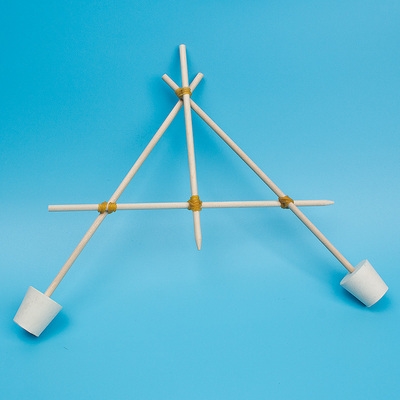 重心儿童实验平衡小学陀螺科学小竹签科技.dtiy物理手工器制作