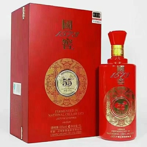 国窖1573 红爵 2013年 55度 1L 浓香型白酒 木盒收藏送礼