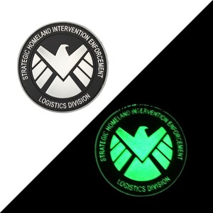 神盾局魔术贴徽章 夜光橡胶章 复仇者联盟肩章 pvc臂章 diy补丁章