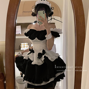 有心论 巧克力女仆装cosplay性感黑丝Lolita二次元奇迹暖暖公主裙