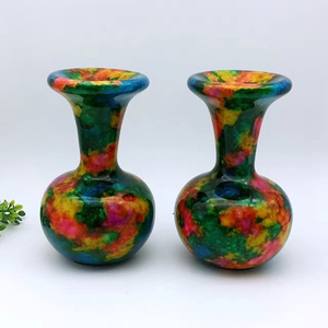 台湾七彩石花瓶