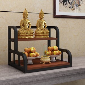 墙壁挂式香炉架挂式神龛墙壁吊柜架子家用佛龛挂墙佛台观音财神爷