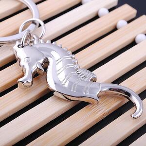 创意仿真金属海马开瓶器钥匙扣挂件啤酒开瓶器钥匙圈开瓶器小礼品