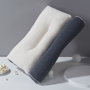 乳胶y枕头护颈x椎助睡眠睡觉专用枕颈椎枕圆枕护颈治疗修复脖子酸