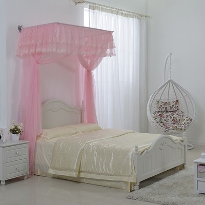 挂墙式蚊帐架打墙家用宫廷罩子床蚊帐床悬挂挂x壁蚊帐挂墙.